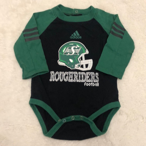 adidas Other - Adidas 0-3M Saskatchewan Roughriders onesie.